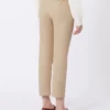 Pantalon en coton stretch, couleur camel Pantalon en coton stretch, couleur camel