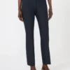 Pantalon en coton stretch et viscose, bleu outremer