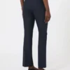 Pantalon en coton stretch et viscose, bleu outremer