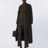Veste en daim surpiquée, verte Veste en daim surpiquée, verte