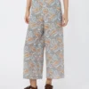 Pantalon en crêpe de Chine imprimé, bleu clair Pantalon en crêpe de Chine imprimé, bleu clair
