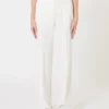 Pantalon en crêpe de laine, blanc Pantalon en crêpe de laine, blanc