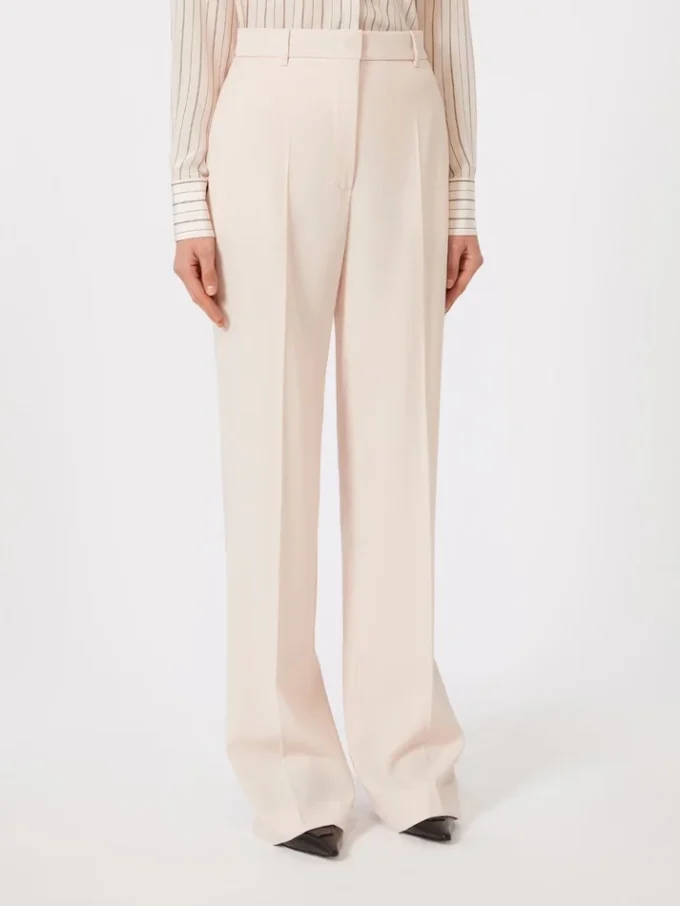 Pantalon en crêpe de laine, rose Pantalon en crêpe de laine, rose