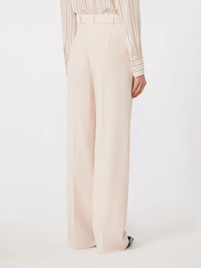 Pantalon en crêpe de laine, rose Pantalon en crêpe de laine, rose