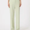 Pantalon en crêpe de laine, vert Pantalon en crêpe de laine, vert