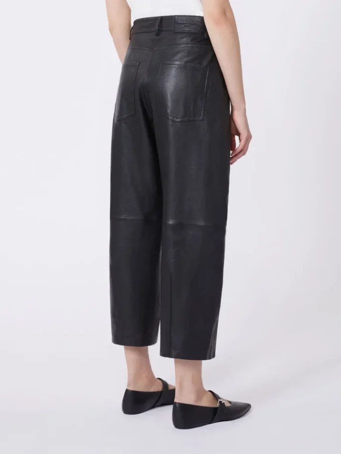 Pantalon en cuir, noir Pantalon en cuir, noir