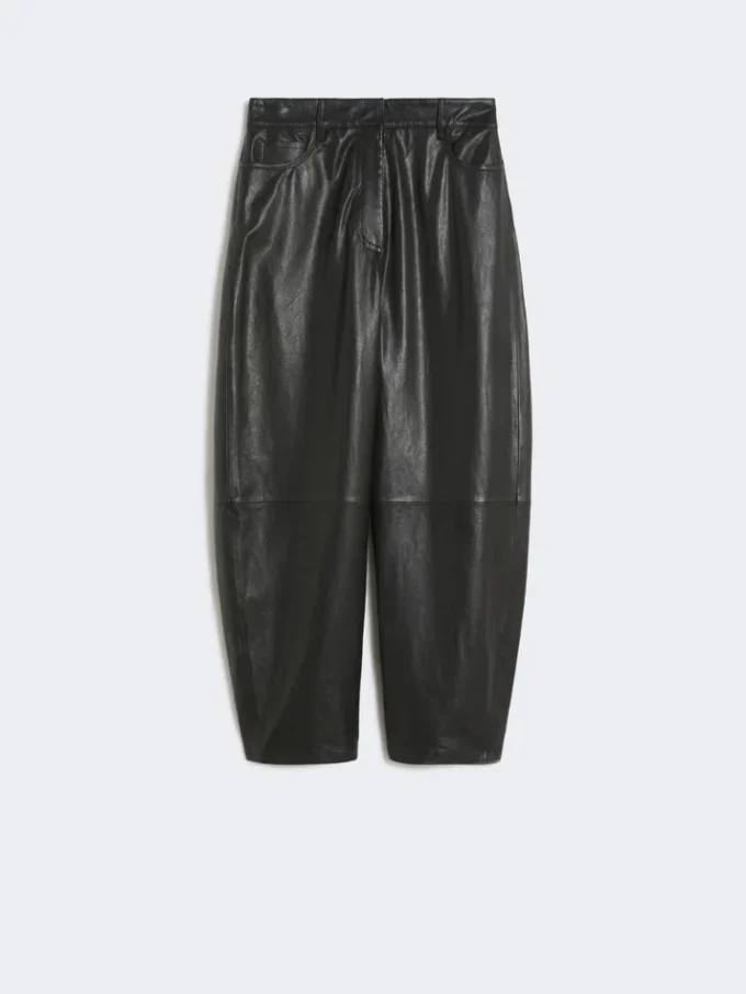 Pantalon en cuir, noir Pantalon en cuir, noir