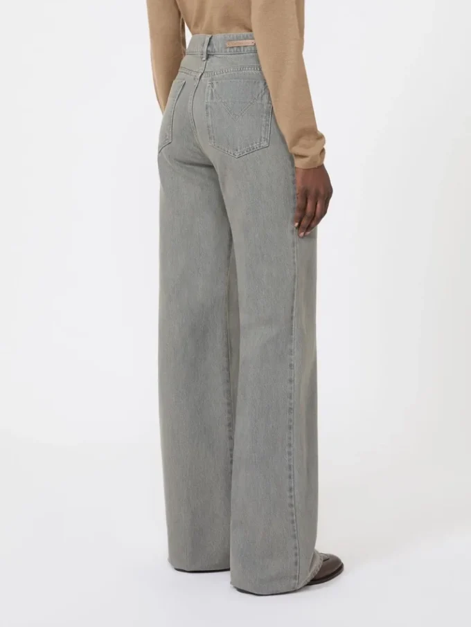 Pantalon en denim coupe droite, noir