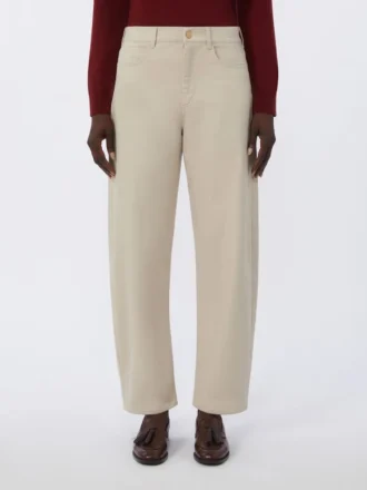 Pantalon en denim stretch, couleur naturelle