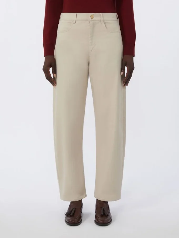 Pantalon en denim stretch, couleur naturelle