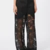 Pantalon en dentelle, noir Pantalon en dentelle, noir