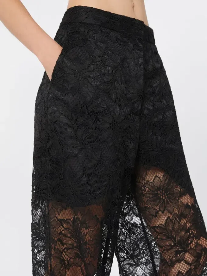 Pantalon en dentelle, noir Pantalon en dentelle, noir
