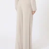 Pantalon en fil de cachemire, beige Pantalon en fil de cachemire, beige