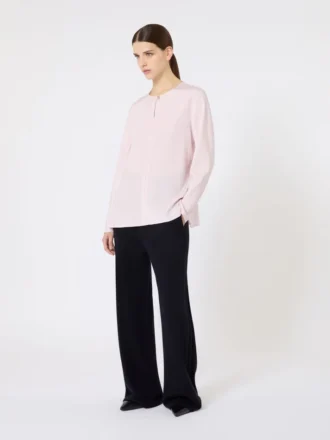 Pantalon en fil de cachemire, bleu outremer
