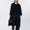 Pull oversize en laine, bleu outremer