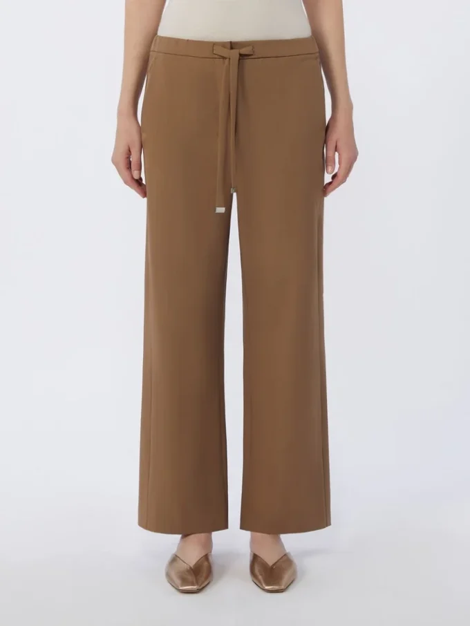Pantalon en gabardine de laine, couleur camel Pantalon en gabardine de laine, couleur camel