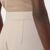 Pantalon en jersey ajusté, couleur sable Pantalon en jersey ajusté, couleur sable