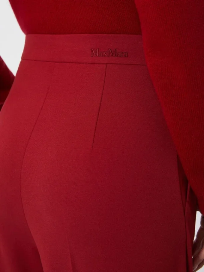 Pantalon en jersey ajusté, rouge foncé Pantalon en jersey ajusté, rouge foncé