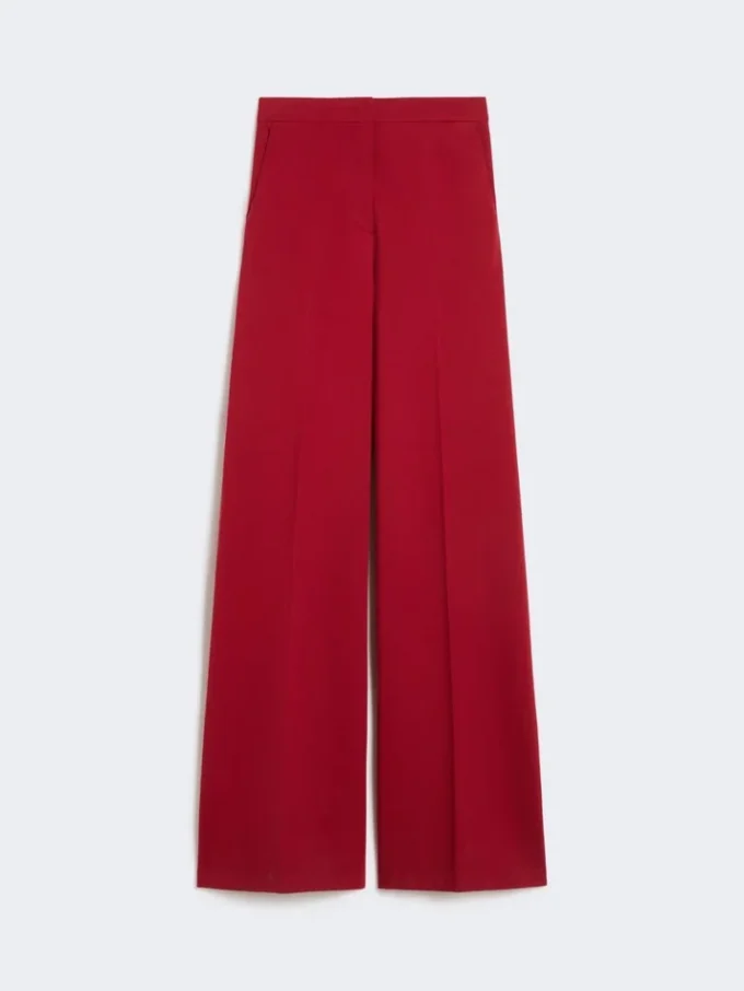 Pantalon en jersey ajusté, rouge foncé Pantalon en jersey ajusté, rouge foncé