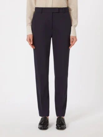 Pantalon en jersey, bleu marine