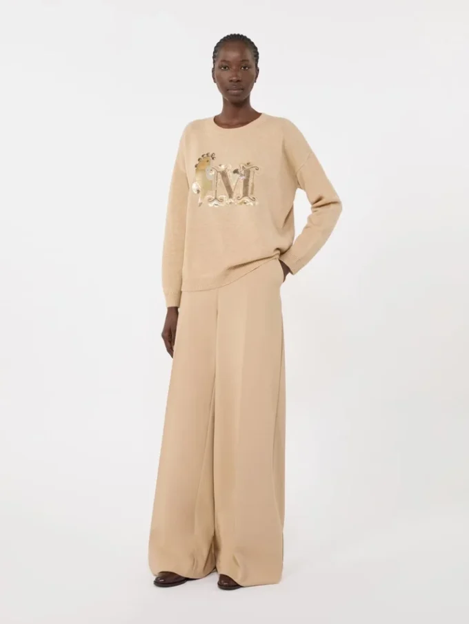 Pantalon en jersey compact, albino Pantalon en jersey compact, albino
