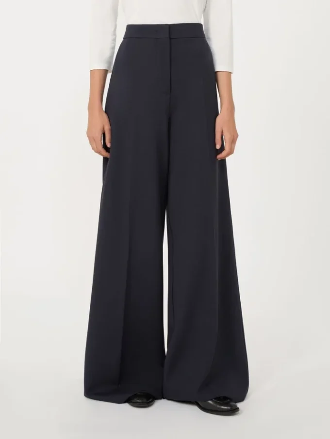 Pantalon en jersey compact, bleu outremer Pantalon en jersey compact, bleu outremer
