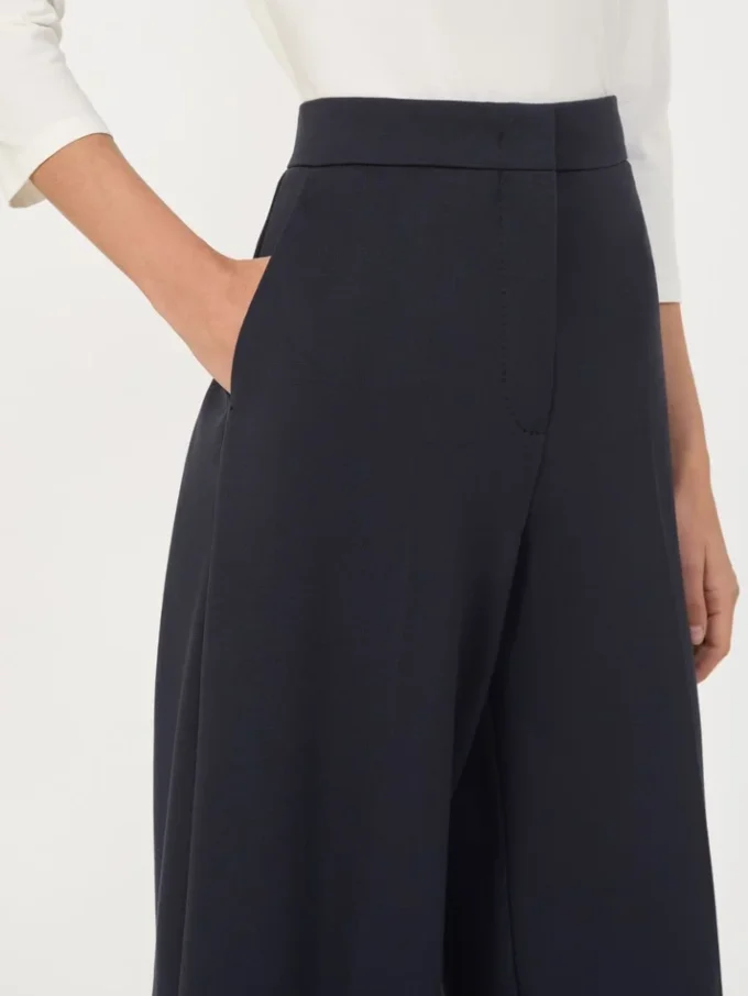 Pantalon en jersey compact, bleu outremer Pantalon en jersey compact, bleu outremer