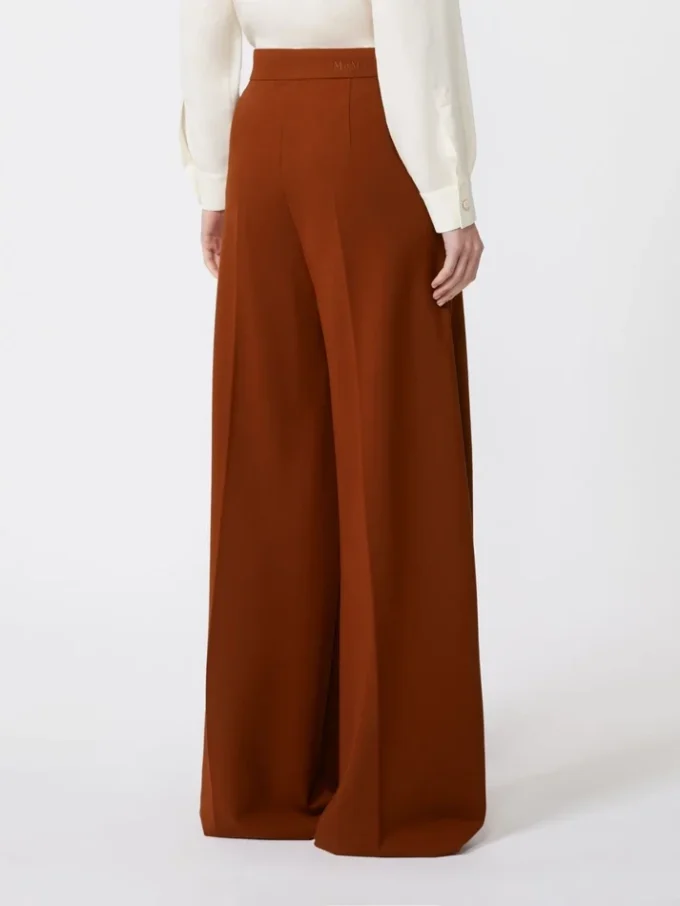 Pantalon en jersey compact, couleur terre cuite