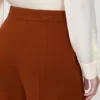 Pantalon en jersey compact, couleur terre cuite