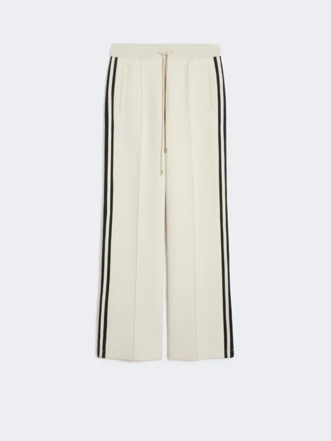 Pantalon en jersey de coton, écru Pantalon en jersey de coton, écru