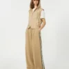 Pantalon en jersey de coton, marron noisette Pantalon en jersey de coton, marron noisette