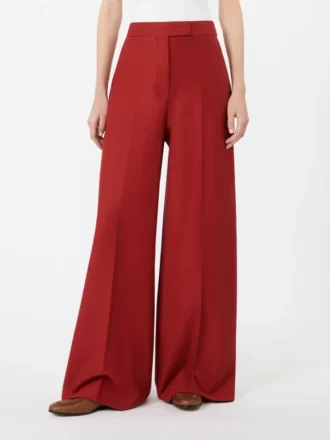 Pantalon en jersey de gabardine de coton, rouge Pantalon en jersey de gabardine de coton, rouge