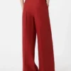 Pantalon en jersey de gabardine de coton, rouge Pantalon en jersey de gabardine de coton, rouge