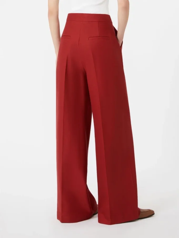 Pantalon en jersey de gabardine de coton, rouge Pantalon en jersey de gabardine de coton, rouge