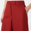 Pantalon en jersey de gabardine de coton, rouge Pantalon en jersey de gabardine de coton, rouge