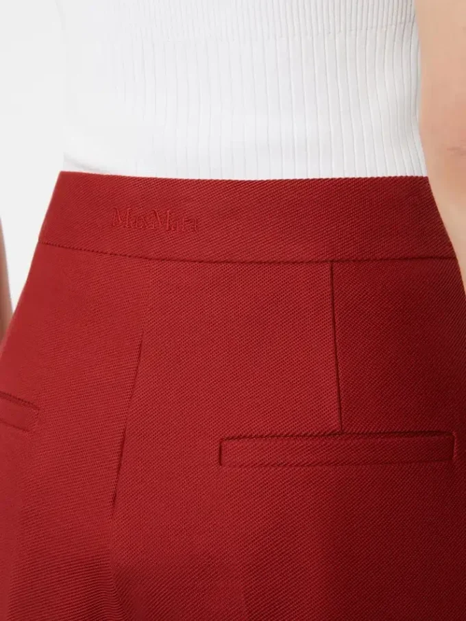 Pantalon en jersey de gabardine de coton, rouge Pantalon en jersey de gabardine de coton, rouge