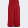 Pantalon en jersey de gabardine de coton, rouge Pantalon en jersey de gabardine de coton, rouge