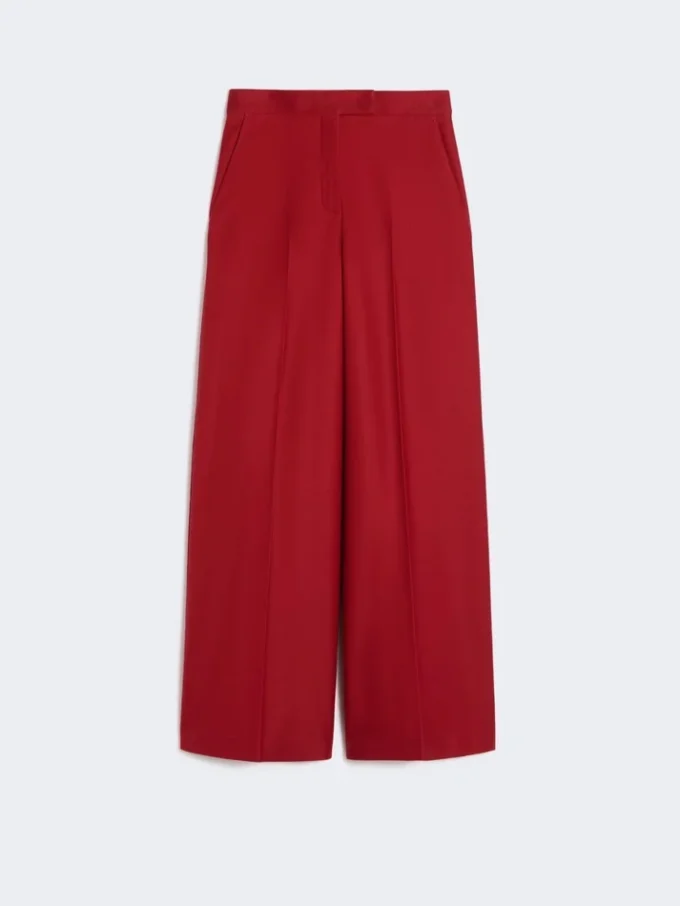 Pantalon en jersey de gabardine de coton, rouge Pantalon en jersey de gabardine de coton, rouge