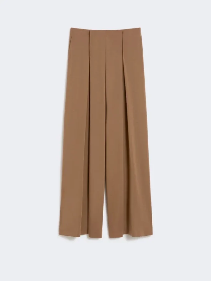 Pantalon en jersey de laine, couleur tabac Pantalon en jersey de laine, couleur tabac