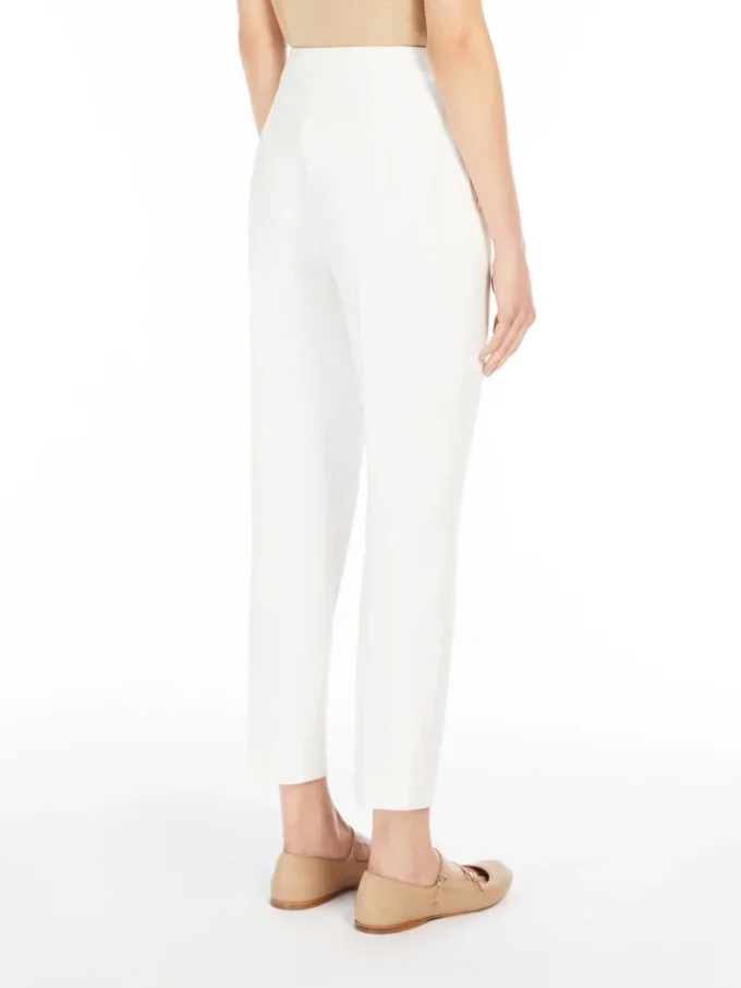 Pantalon en jersey de viscose, blanc Pantalon en jersey de viscose, blanc