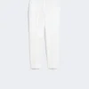 Pantalon en jersey de viscose, blanc Pantalon en jersey de viscose, blanc