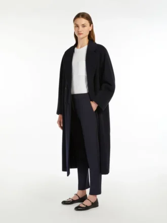 Pantalon en jersey de viscose, bleu outremer