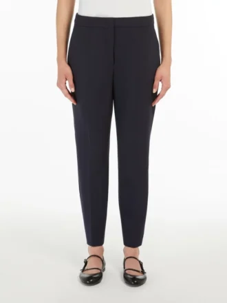 Pantalon en jersey de viscose, bleu outremer