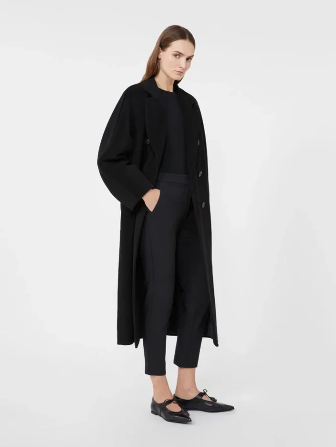 Pantalon en jersey de viscose, noir