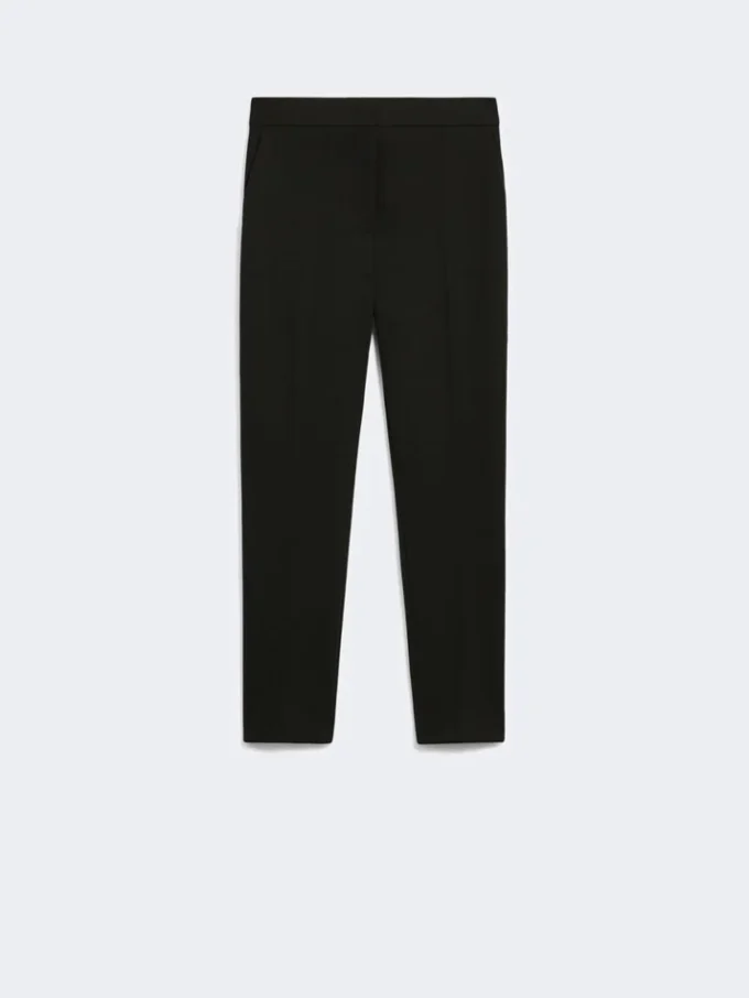 Pantalon en jersey de viscose, noir