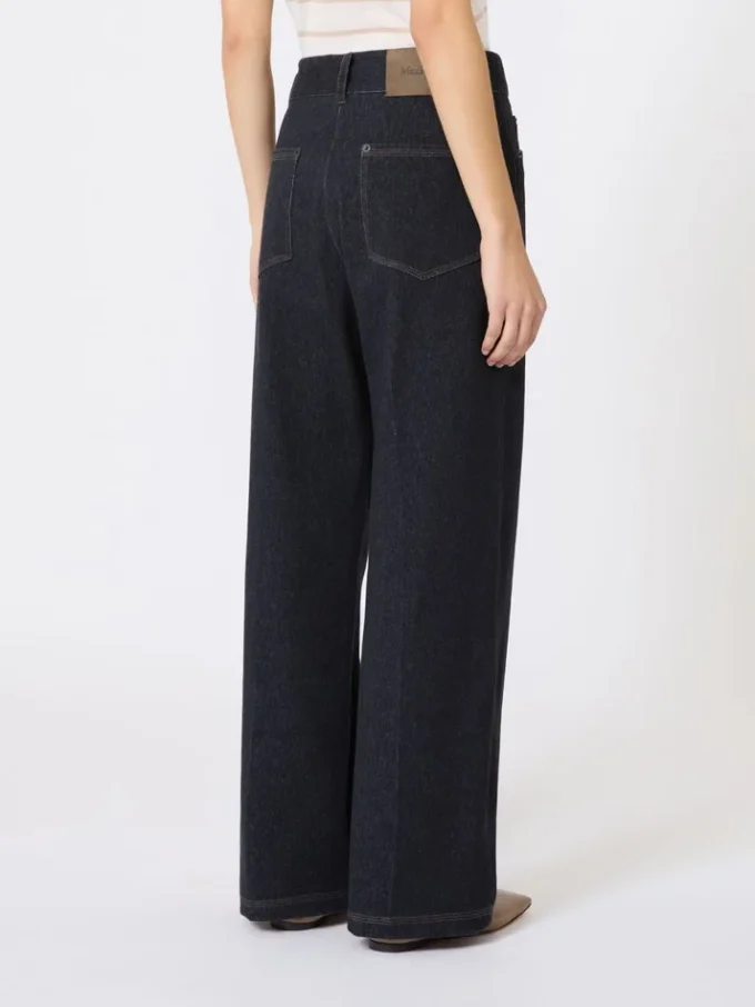 Pantalon en jersey effet denim, bleu outremer Pantalon en jersey effet denim, bleu outremer
