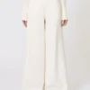 Pantalon en jersey scuba, ivoire