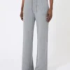 Pantalon en laine et cachemire, gris moyen Pantalon en laine et cachemire, gris moyen