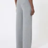 Pantalon en laine et cachemire, gris moyen Pantalon en laine et cachemire, gris moyen