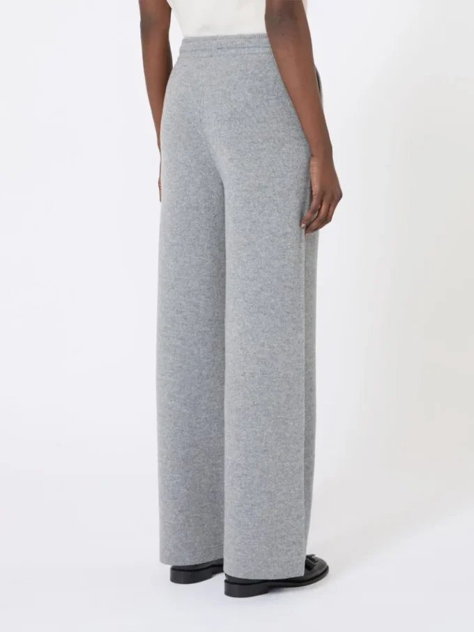 Pantalon en laine et cachemire, gris moyen Pantalon en laine et cachemire, gris moyen